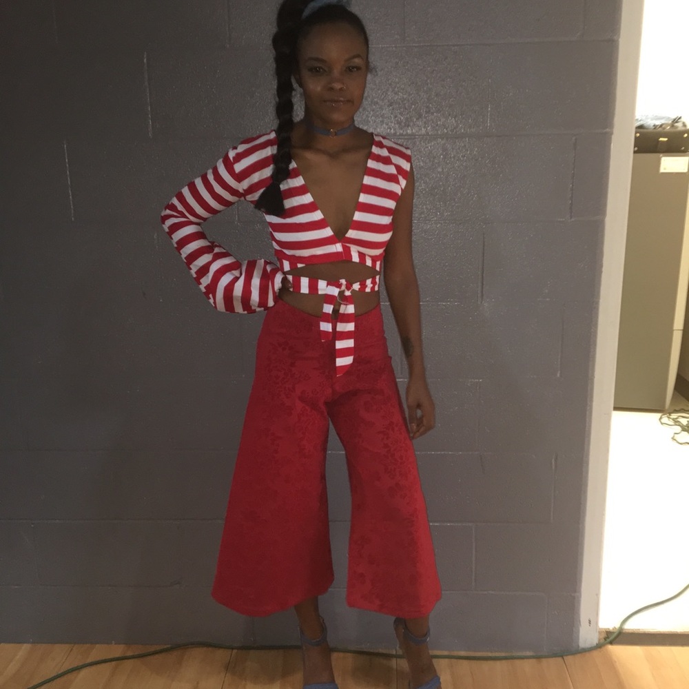Red Striped 2 piece set